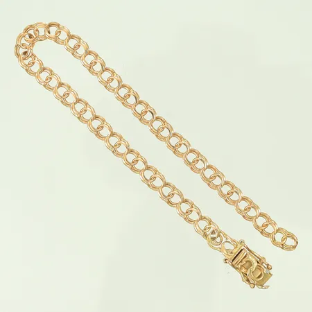 Armband Bismarck längd 17cm (trasigt, länk av) 18K 5,7g 