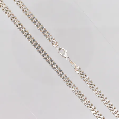 Kedja Pansar längd 57cm bredd 6,5mm 925/1000 silver Vikt: 54,7 g