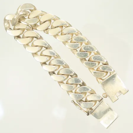 Armlänk Pansar längd 21cm bredd 16mm tjocklek 6mm, silver 925/1000-delar 143,2g Vikt: 143,2 g