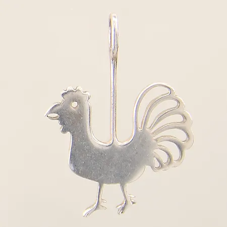 Hänge tupp 30x23mm silver 925/1000  Vikt: 2,3 g