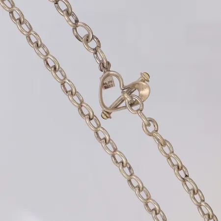 Collier längd 46cm, bredd 7,5mm, Rauff, 925/1000 silver Vikt: 50,8 g