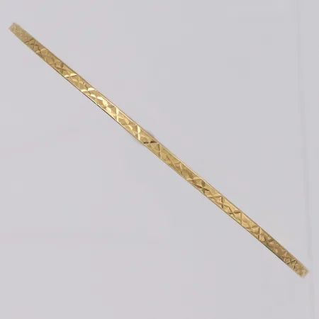 Armring Ø6,5cm bredd 1,8mm 14K Vikt: 3,7 g