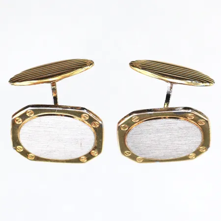 Manschettknappar, 20x16mm, 830/1000 silver. Vikt: 12,9 g