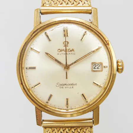 Herrur Omega Seamaster De Ville, 18K, automatisk, datum, Ø34,5mm, länk i 18K, Brv: 68,9g Vikt: 68,9 g