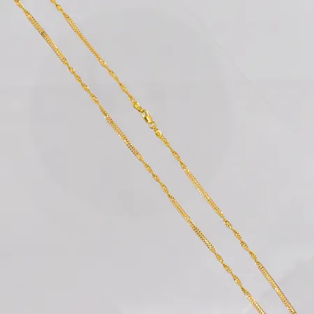Kedja längd 47cm bredd 2,5mm 21K Vikt: 4,2 g