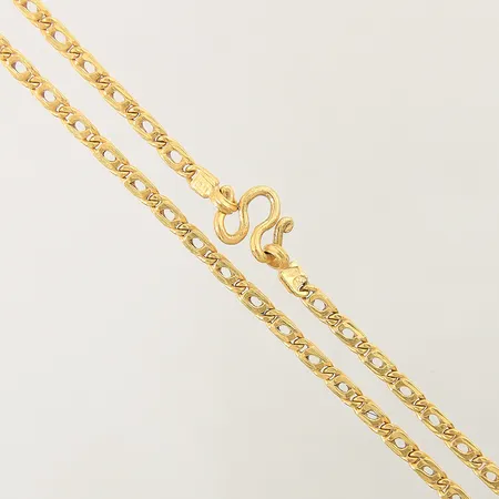 Collier thaiguld 2 Bath längd 48,5cm bredd 3,5mm 23K  Vikt: 30,4 g