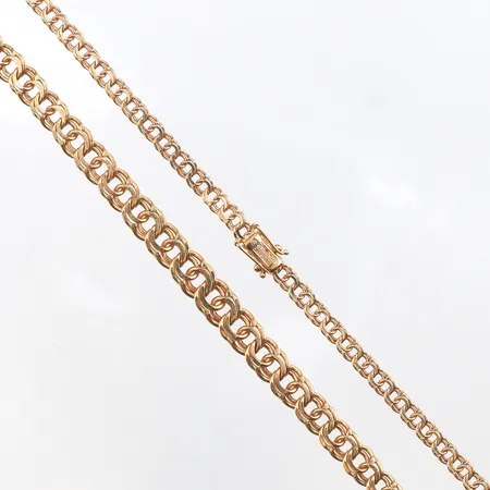 Collier doserad Bismarck, 44cm, bredd: 4,8-8,7mm, 18K Vikt: 29,8 g