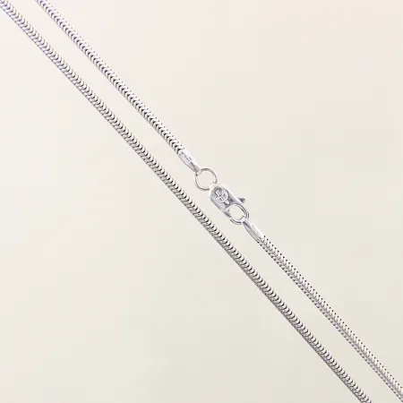 Kedja Ormlänk vitguld längd 45cm bredd 1,8mm 18K Vikt: 9,4 g