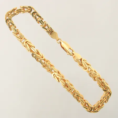 Armband Kejsarlänk längd 21cm bredd 4,4mm 22K  Vikt: 17,9 g