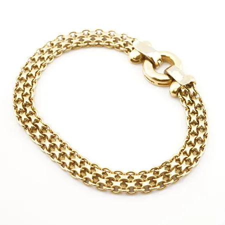 Armband, 19,5cm, bredd 10mm, 18k Vikt: 12 g