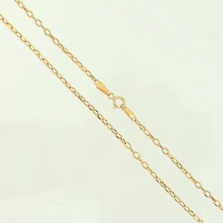 Halskedja Ankar längd 45cm bredd 1mm, ihålig, 14K 1,5g q