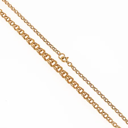 Collier Bismarck 40cm bredd 3-6mm 18K 8,4g. 