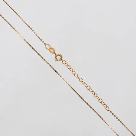 Kedja Ankar längd: ca 42-47cm bredd: ca 1mm förgylld silver 925/1000 Vikt: 1,4 g