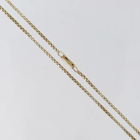 Kedja Venezia längd 58,5cm bredd 1,5mm 14K.  Vikt: 7,8 g