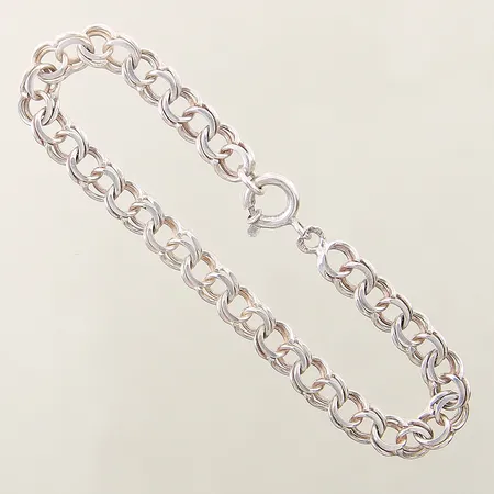 Armband Bismarck längd 19,5cm bredd 6,3mm silver 835/1000 Vikt: 9,5 g