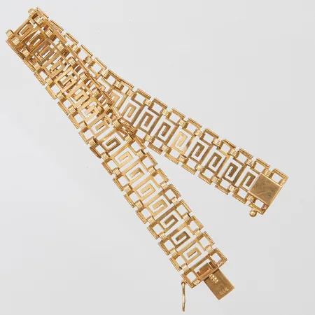 Armband Meandermönster längd 18,5cm, bredd 13mm, 18K Vikt: 15,8g Vikt: 15,8 g