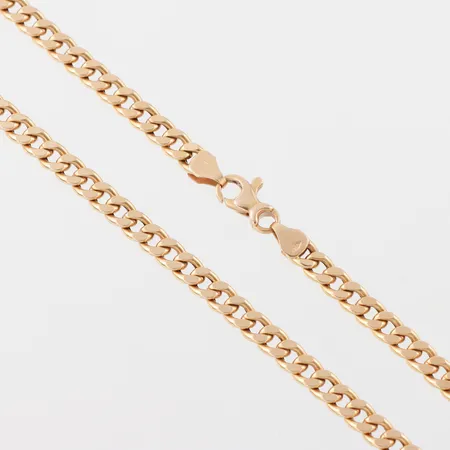 Collier Pansar 18k Guldfynd AB,längd ca 51 cm,bredd 4.8 mm. Vikt: 19,6 g