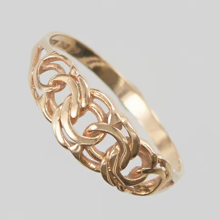 Ring Bismarck Ø19¼, bredd:7mm, 18K 2,1g.