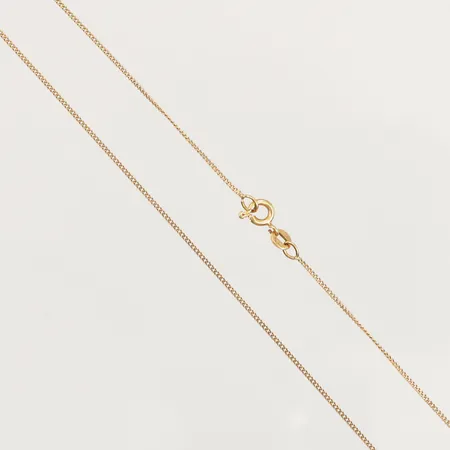 Kedja Pansar, längd 42cm, bredd 0,9mm, 18K  Vikt: 1,8 g