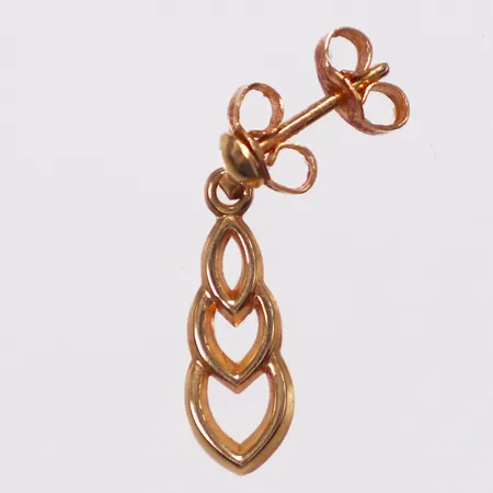 Ett udda örhänge, längd 18mm, bredd 5,7mm, 18K Vikt: 0,5 g