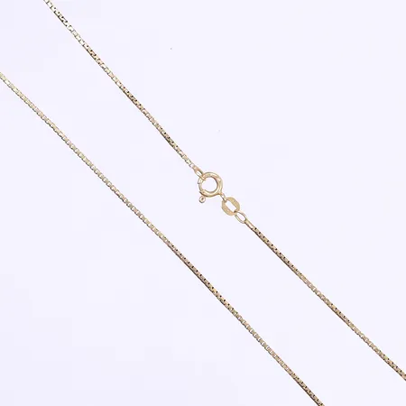 Halskedja Balestra längd 36cm bredd 1mm något bucklig 18K Vikt: 3,9 g