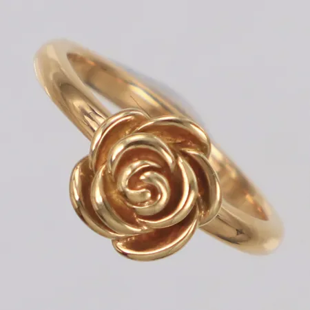 Ring ros, stl 16½, bredd 2,2-9,2mm, 18K Vikt: 4,9 g