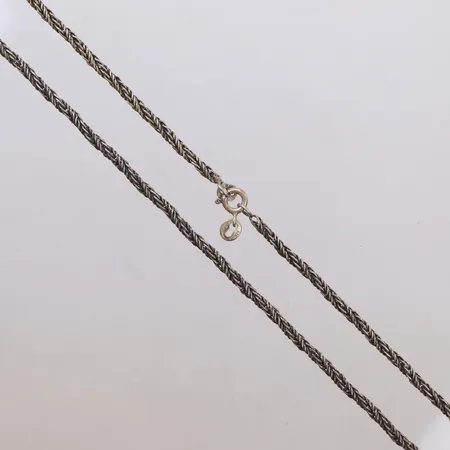 Kedja, längd 62cm, bredd 2,7mm, defekt lås, 925/1000 Vikt: 13,2 g
