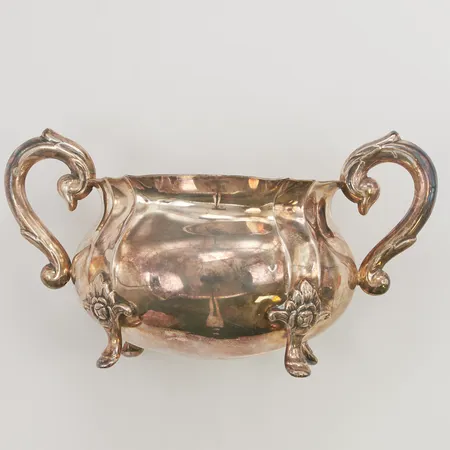 Sockerskål, höjd ca 8cm, förgylld insida, Nordisk Silverkonst, 1954, 830/1000 Silver 151,5g.