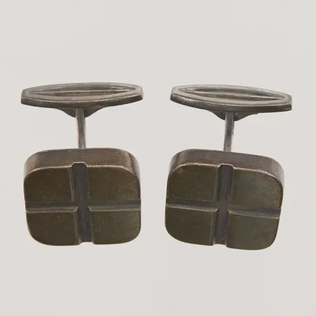 Ett par manschettknappar, Hans Hansen Danmark, 19mm, 925/1000 Silver 33,2g.