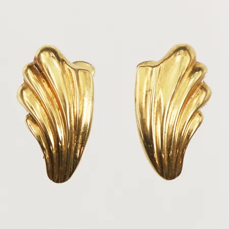 Ett par örhängen, längd 21mm, bredd 12,5mm, 18K  Vikt: 7,1 g