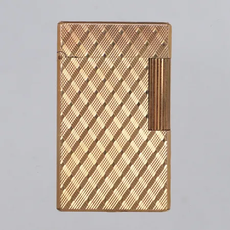 Tändare St Dupont Paris, snr: 05DE73, 6x3,5cm, gulmetall, fungerande, etui