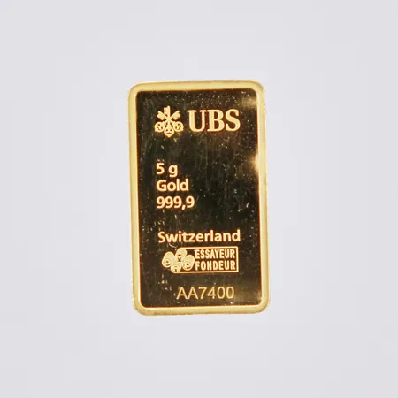 Tacka UBS #AA7400 längd: 2cm bredd: ca 13mm, 24K Vikt: 5 g