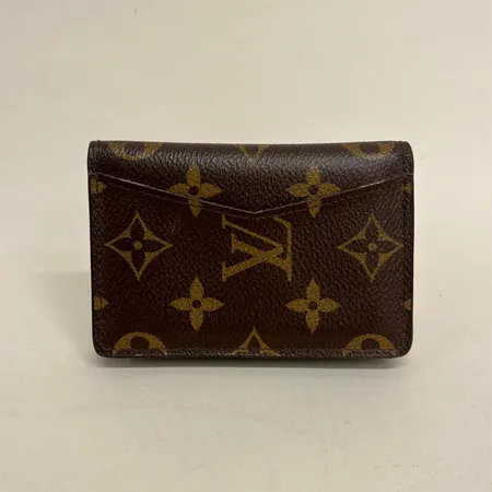 Plånbok, Louis Vuitton, Pocket organizer, M60502, monogram canvas, tryckta initialer LS, kvitto 2021, dustbag, box