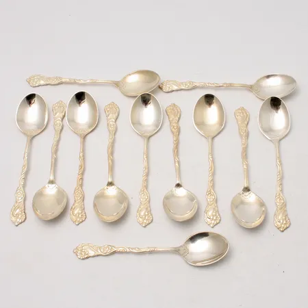 12st skedar i silver, 10cm, 830/1000, vikt 121,05g.