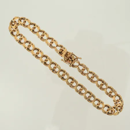 Armband Bismarck, längd 21,5cm, bredd 7mm, 18K, 14,9g
