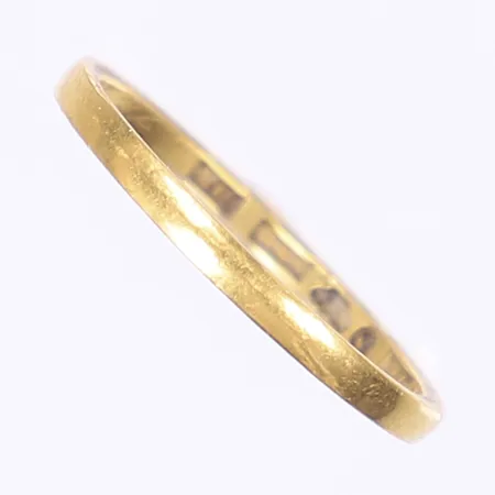 Ring slät gravyr 23K  Vikt: 0 g