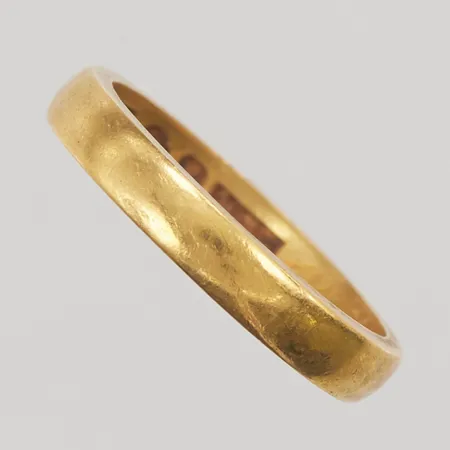 Ring Ø18½, bredd:3mm, gravyr, 23K 6,0g.
