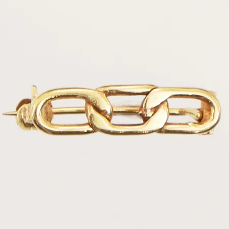 Brosch, längd 5,6mm, bredd 20mm, 18K Vikt: 1,9 g