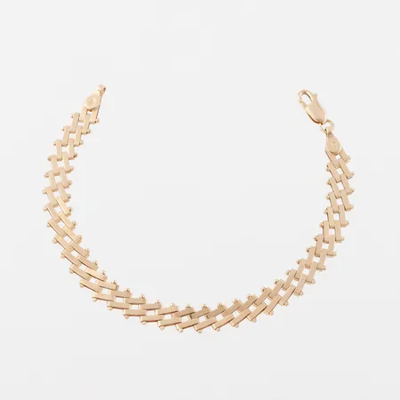 Armband 18k,längd ca 18.5 cm,bredd 7.1 mm. Vikt: 8,8 g