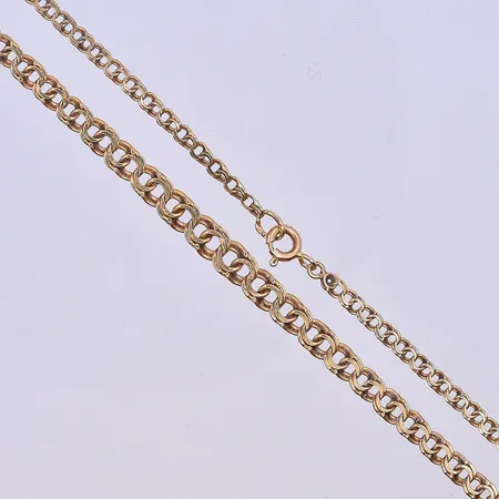 Collier Bismarck, doserad, bredd 3-6 mm, längd 48 cm, 18K. Vikt: 10 g