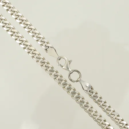 Halskedja pansar, längd 52cm, bredd 5mm, Silver 925/1000, 35,1g Vikt: 35,1 g