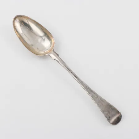 Matsked antik, silver stämplad England,längd ca 22 cm. Vikt: 63 g