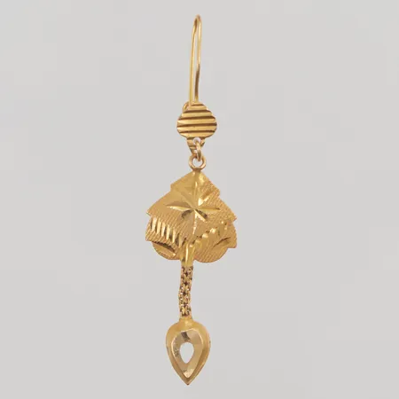 Omaka örhänge 51mm, 21K 1,2g.