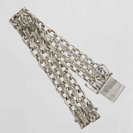 Armband X-länk defekt, 925/1000 silver Vikt: 39,1 g