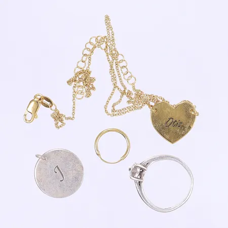 Diverse defekt silver 925/1000  Vikt: 7,7 g