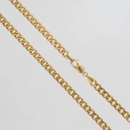 Kedja Pansar, längd ca 55,5cm, bredd 5mm, ihålig, GHA, 18K Vikt: 16,2 g