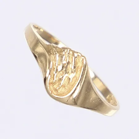 Ring stl 18 bredd 1-8mm svenska stämplar 18K Vikt: 1,7 g