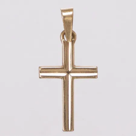 Hänge kors, längd 28mm inkl ögla, bredd 13,8mm, 14K Vikt: 0,8 g