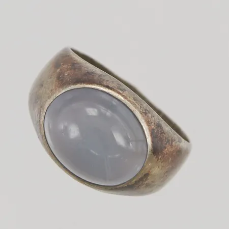Ring månsten, , Ø14¾, bredd:10mm, 830/1000 Silver 3,5g.