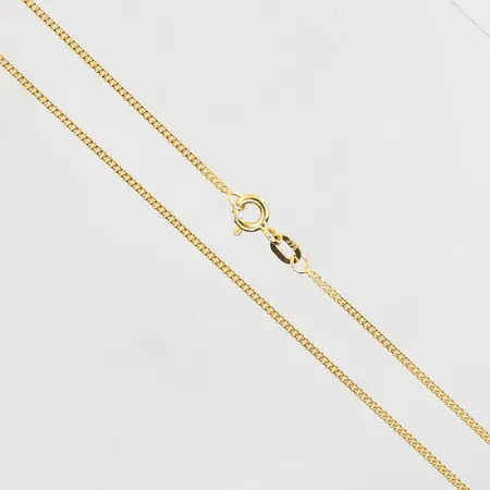 Kedja Pansar, längd 42 cm, bredd 1 mm, 9K. Vikt: 1,9 g